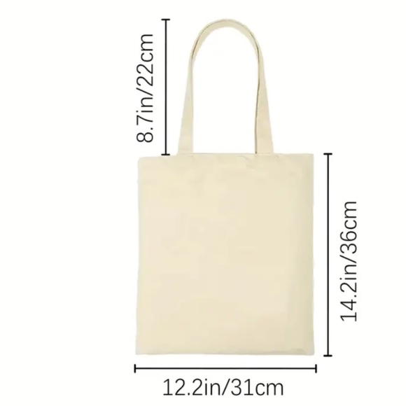 NEW CANVAS TOTE BAG, GROCERY BAG, CHRISTMAS TOTE, RETRO LOVE SANTA 12" X 14" - Picture 6 of 6